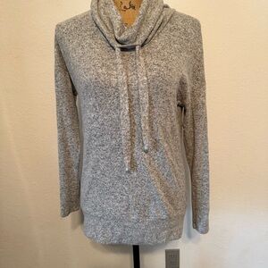 Green Envelope Light Gray Cowl neck sweater small